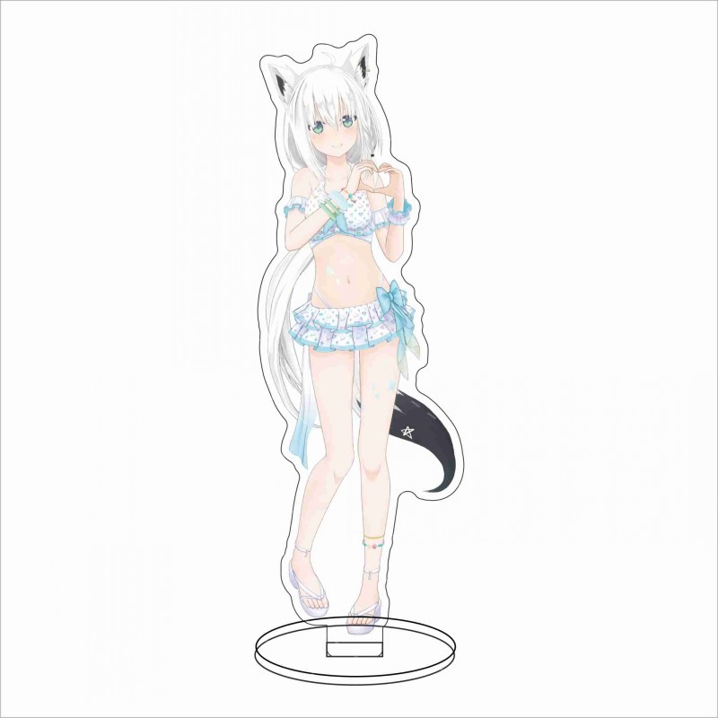16CM Anime Hololive Shirakami  - Anime Merchandise Collection review and price